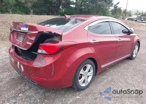 2016 Hyundai Elantra Value Edition z USA, uszkodzony, nr VIN 5NPDH4AE7GH776196